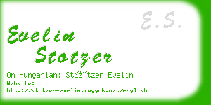 evelin stotzer business card